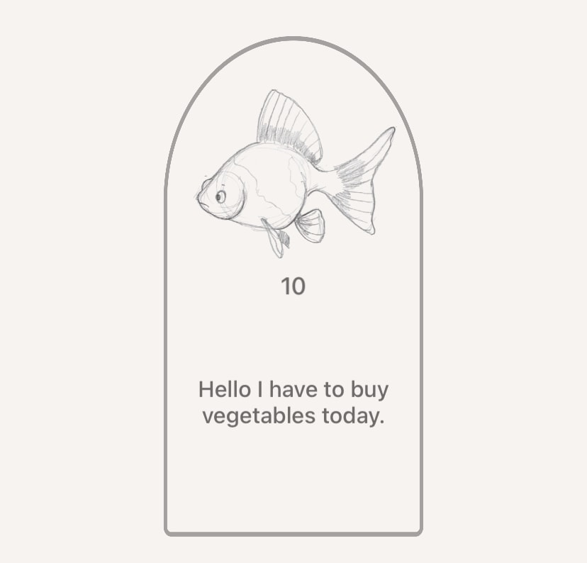 Sketch with humorous note